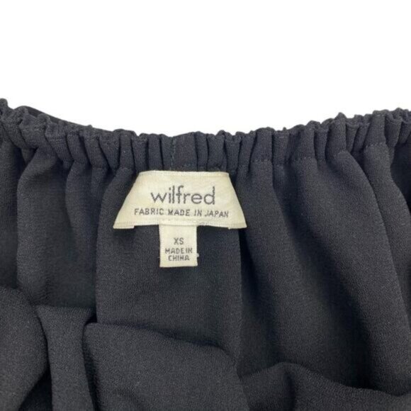 Aritzia Wilfred Promener Black Off the Shoulder Top Womens Size XS - Picture 5 of 7